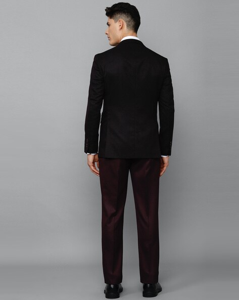 Buy Louis Philippe Black Three Piece Suit Online - 806621