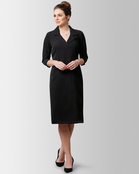 xscape capelet sheath dress