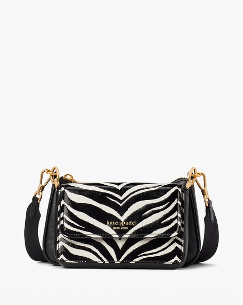 Kate spade zebra print on sale purse