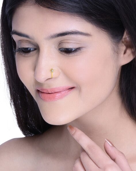 Buy Indian Nose Ring, Nose Ring Indian, Gold Nose Ring, Nose Ring Gold,  Indian Nose Hoop, Nose Hoop Indian, Indian Nose Ring Gold 14k, SKU 4591  Online in India - Etsy