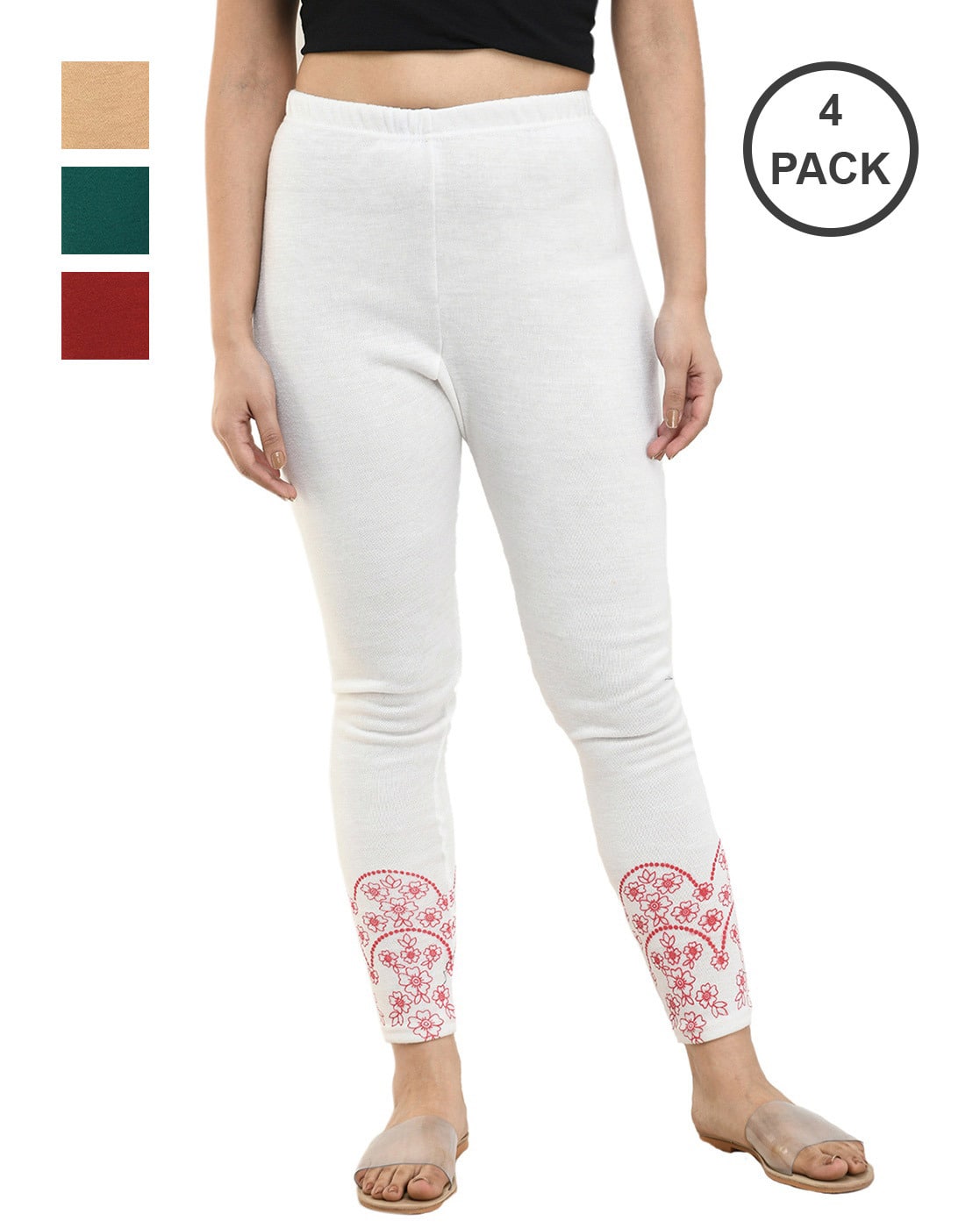Buy Assorted Leggings for Women by INDIWEAVES Online | Ajio.com