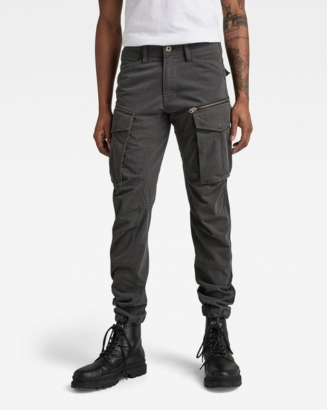 G Star Raw Tapered Cargo Trousers Black | Mainline Menswear United States