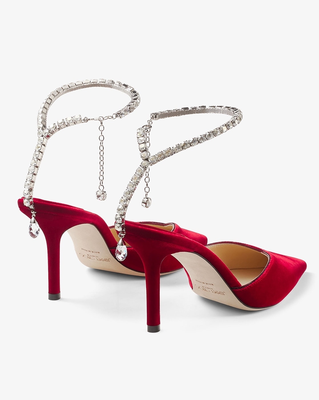 Jimmy choo red online mules