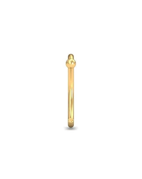 Amazon.com: 14k Solid Gold Nose Ring Hoop | 22g Piercing Jewelry | 22 Gauge  8mm 5/16 inch inner diameter : Handmade Products