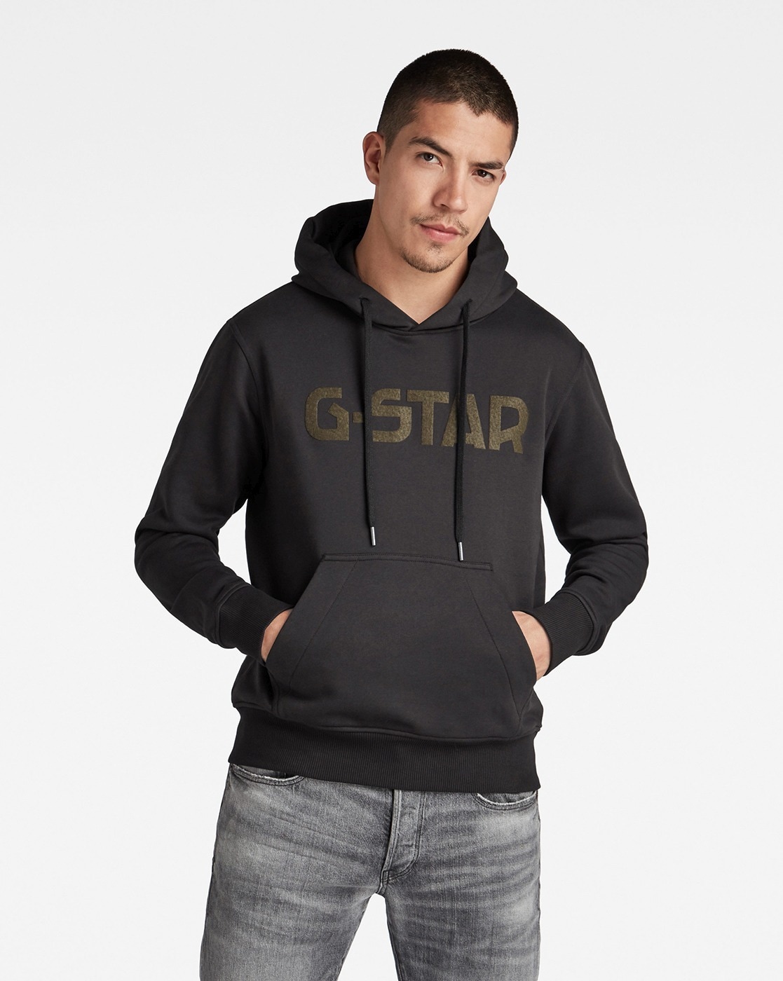 G star raw black on sale hoodie