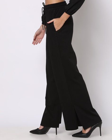 Buy Black Track Pants for Women by Fyre Rose Online