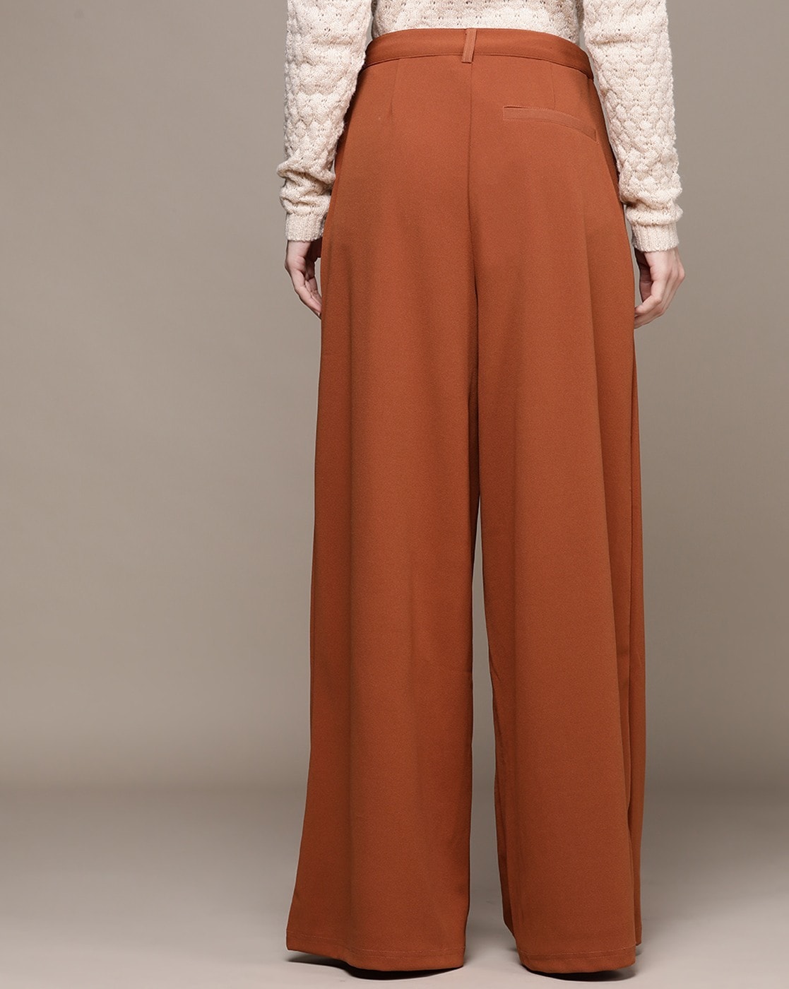 Pleated Wide Leg Trouser – Slate