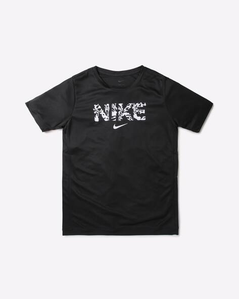 Brand Print Round-Neck T-Shirt