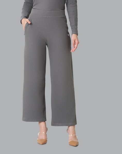 Seamed Front Zip Pocket High-Rise Pants | NY&Co