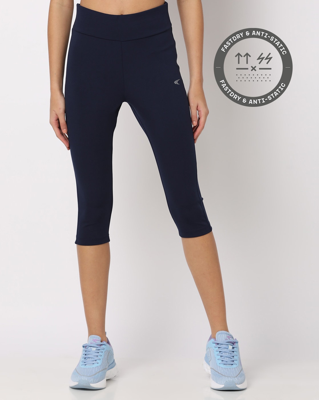 Skinny Fit Capris with Slip Pockets