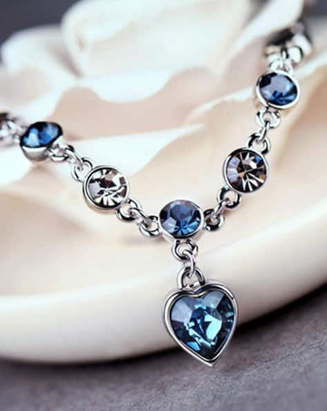 Crystal Studded Link Bracelet