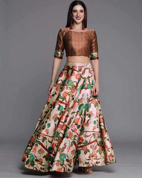 Ombre Gold Silver Lehenga | WaliaJones