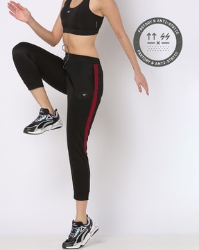 Buy Black Track Pants for Women by Barrels And Oil Online