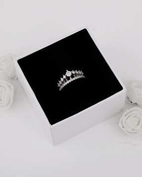 giva 925 Eshas's Queen's Adjustable Crown Ring-picture-30