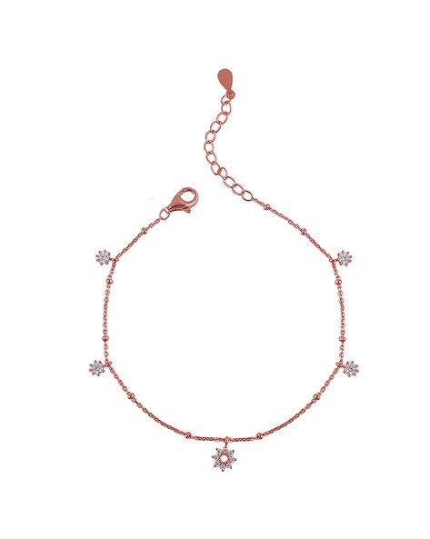 Pandora Luxury Crystal Flower Charm Bracelets with India  Ubuy