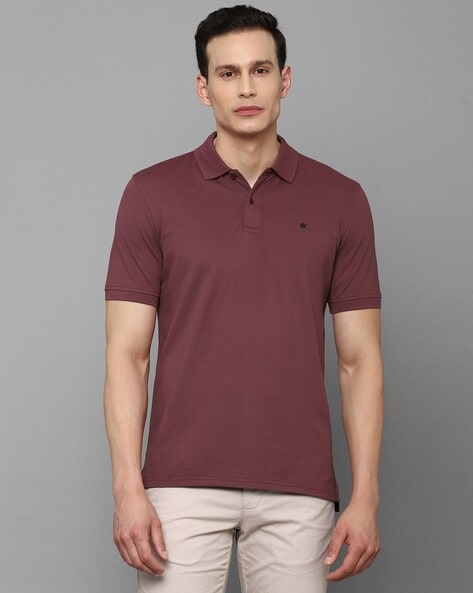 Louis Philippe Men Maroon Shirt: Buy Louis Philippe Men Maroon Shirt Online  at Best Price in India