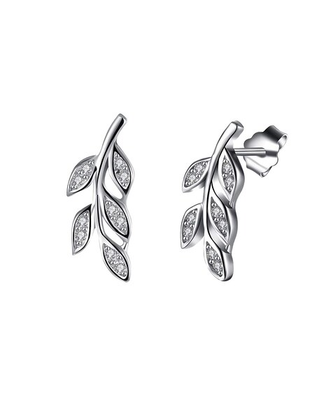 Sterling Silver Maple Leaf Earrings