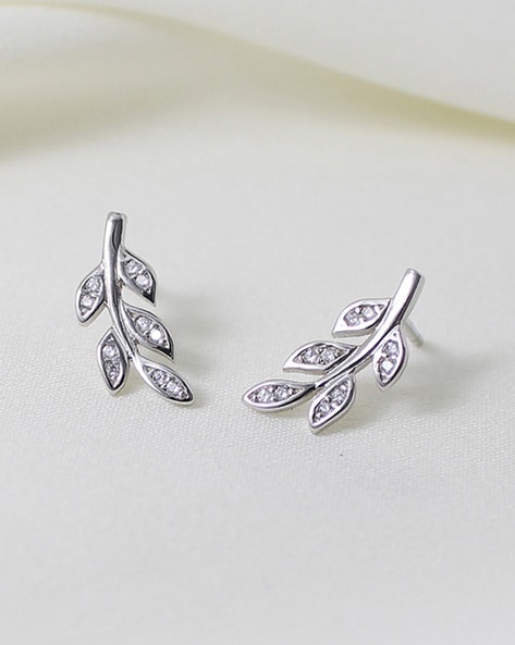 Buy sterling Silver earrings Design Online-Tulip Inspiration Quirksmith