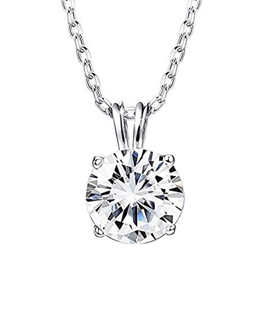 giva silver zircon pendant with chain