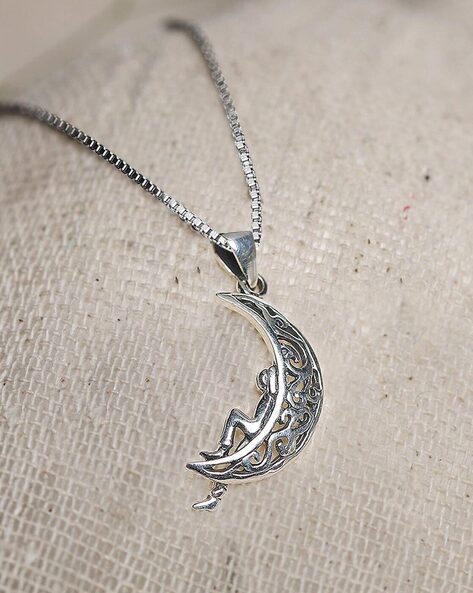 Crescent Moon Pendant Necklace | Ariel Gordon