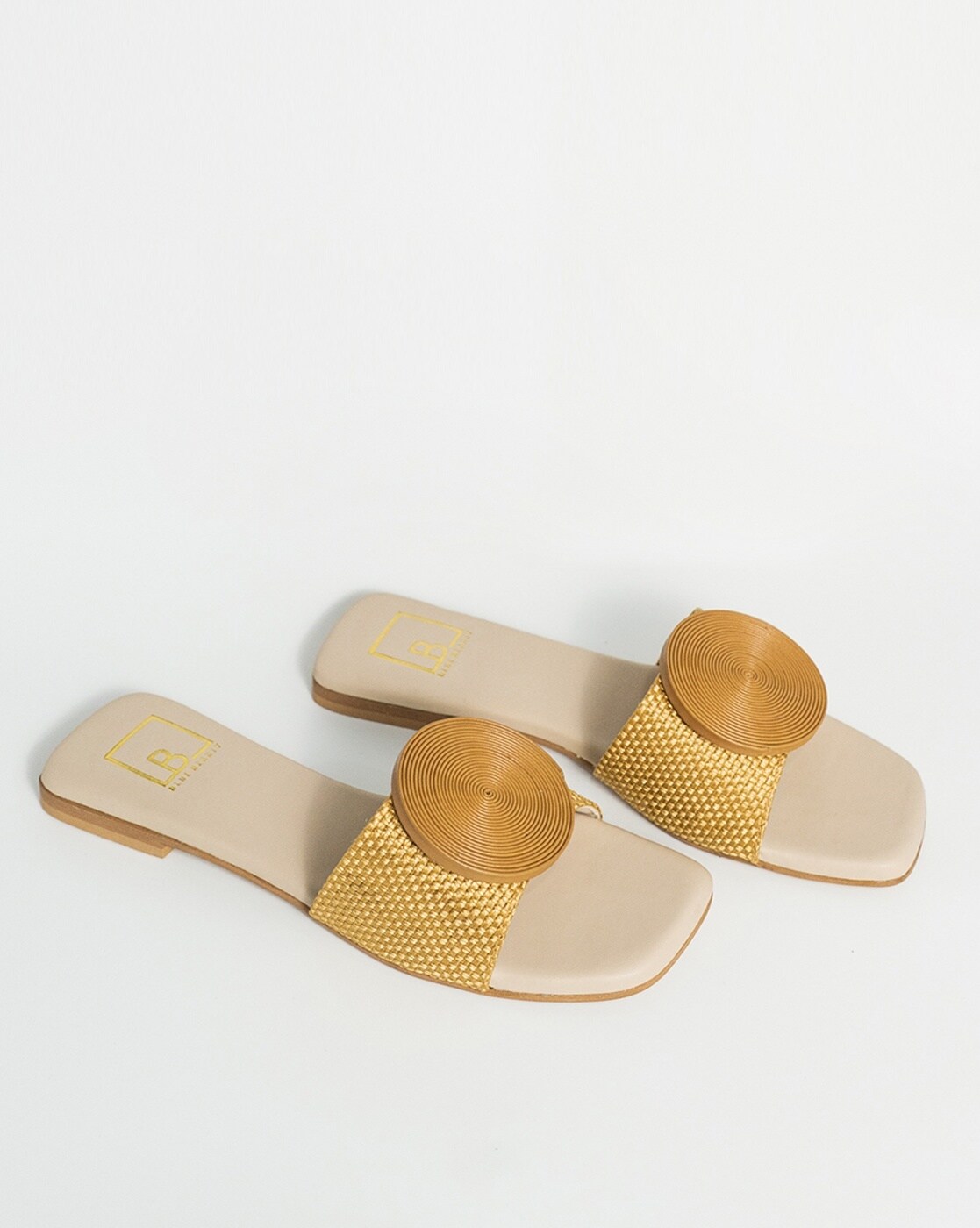 New Look Faux Leather Flat Sandals In Tan-neutral | ModeSens