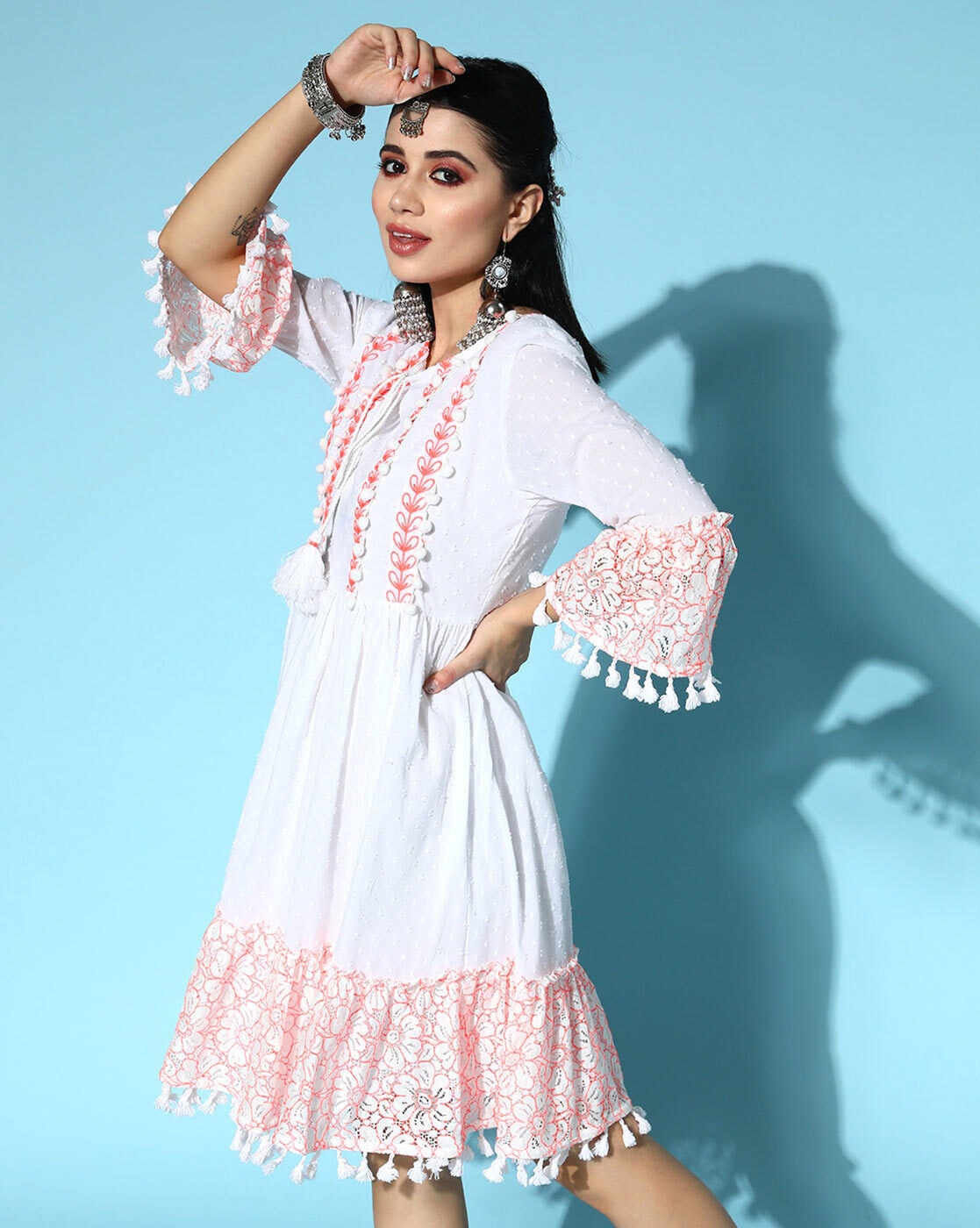 Buy White Dresses for Women by Ishin Online