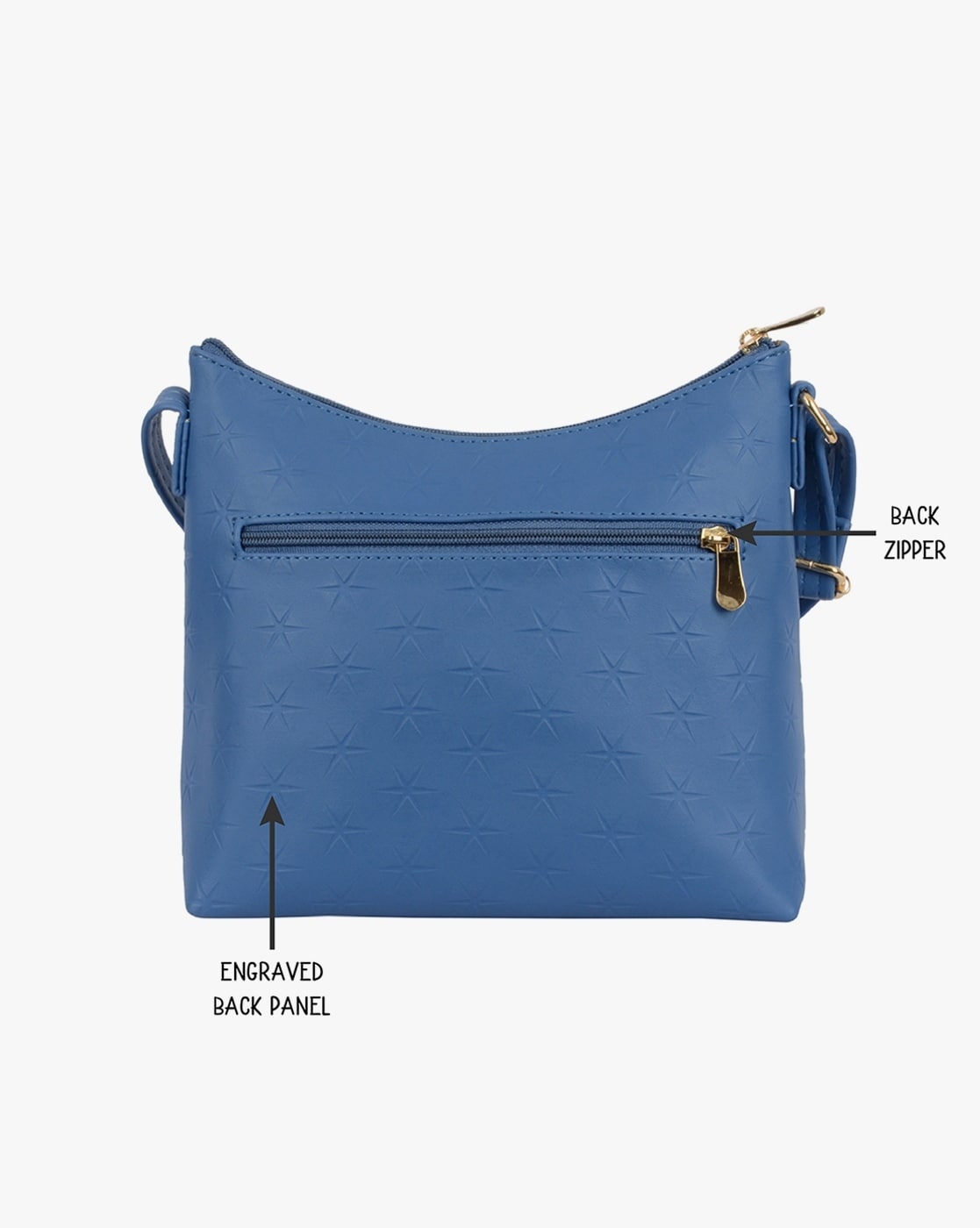 Buy STROPCARRY Blue Animal Print PU Zipper Closure Women's Casual Sling Bag  | Shoppers Stop