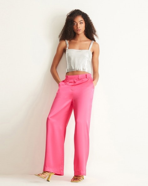 PANTS WITH A HIGH WAIST - Black | ZARA United States