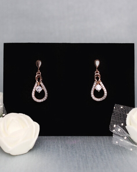 GIVA 925 Sterling Silver Rose Gold Halo Drop Earrings | Gifts for  Girlfriend, Gifts for Women and Girls | With Certificate of Authenticity  and 925 Stamp | 6 Month Warranty* : Amazon.in: Jewellery