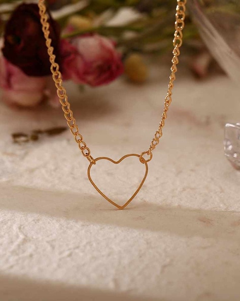 Tiny Twin Heart Pendant Necklace in 14K Solid Gold and Natural Diamond -  Abhika Jewels