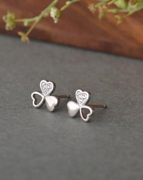 giva Sterling Silver Heart Stud Earrings-picture-21
