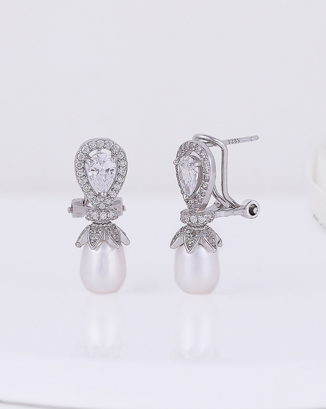 1pair Rhinestone Dragon Design Artificial Pearl Stud Earrings For Women |  SHEIN USA