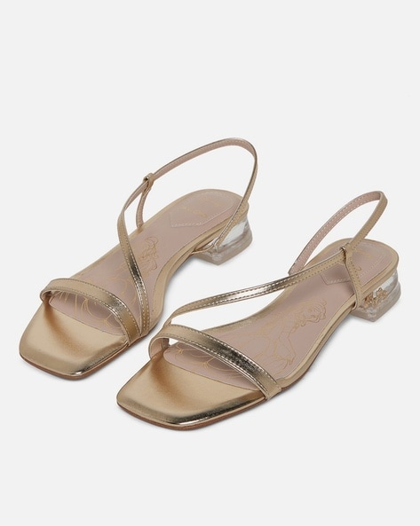 Strappy Chunky Heeled Sandals