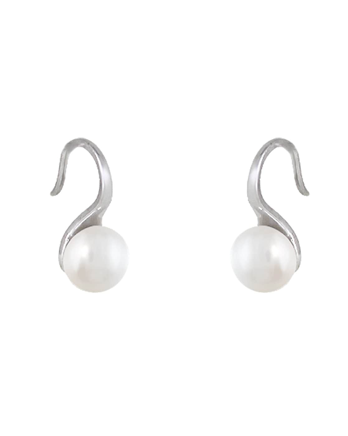 Pearl Ornamental Silver Earring  SILBERUH