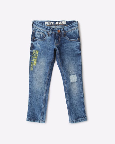 Pepe jeans London men's 33 x 30 blue denim pants regular fit straight | eBay