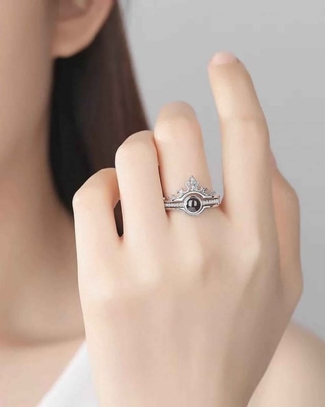 Adjustable Color Photo Rose Ring – Photo Jewels