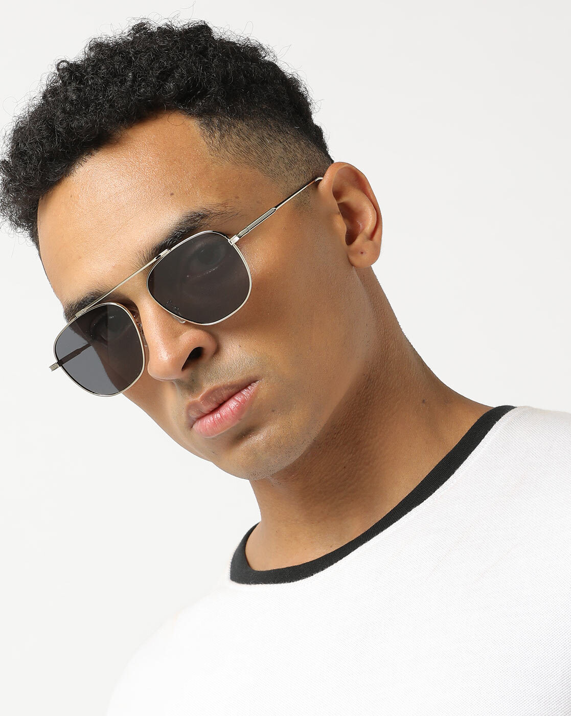 Ray Ban 58mm Steel Aviator Sunglasses In Gunmetal/ Grey Gradient | ModeSens