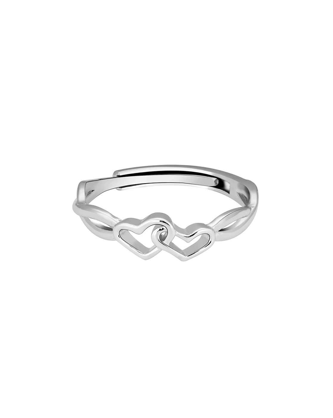 Heart Promise Ring 1/10 ct tw Diamonds 10K White Gold | Kay