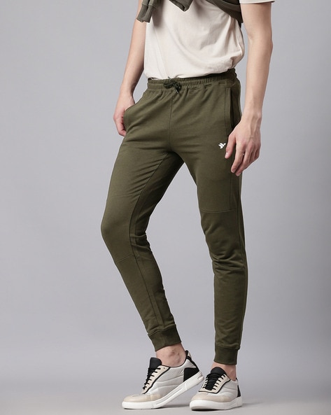 Buy Hubberholme Men Grey Melange Solid Slim Fit Joggers - Track Pants for  Men 6633393 | Myntra