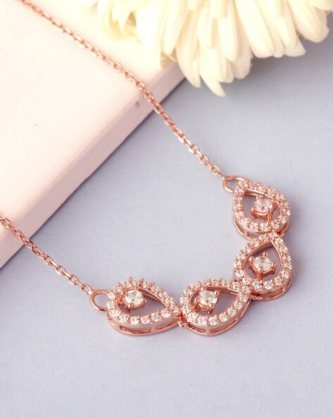 Rose gold sale necklace for her