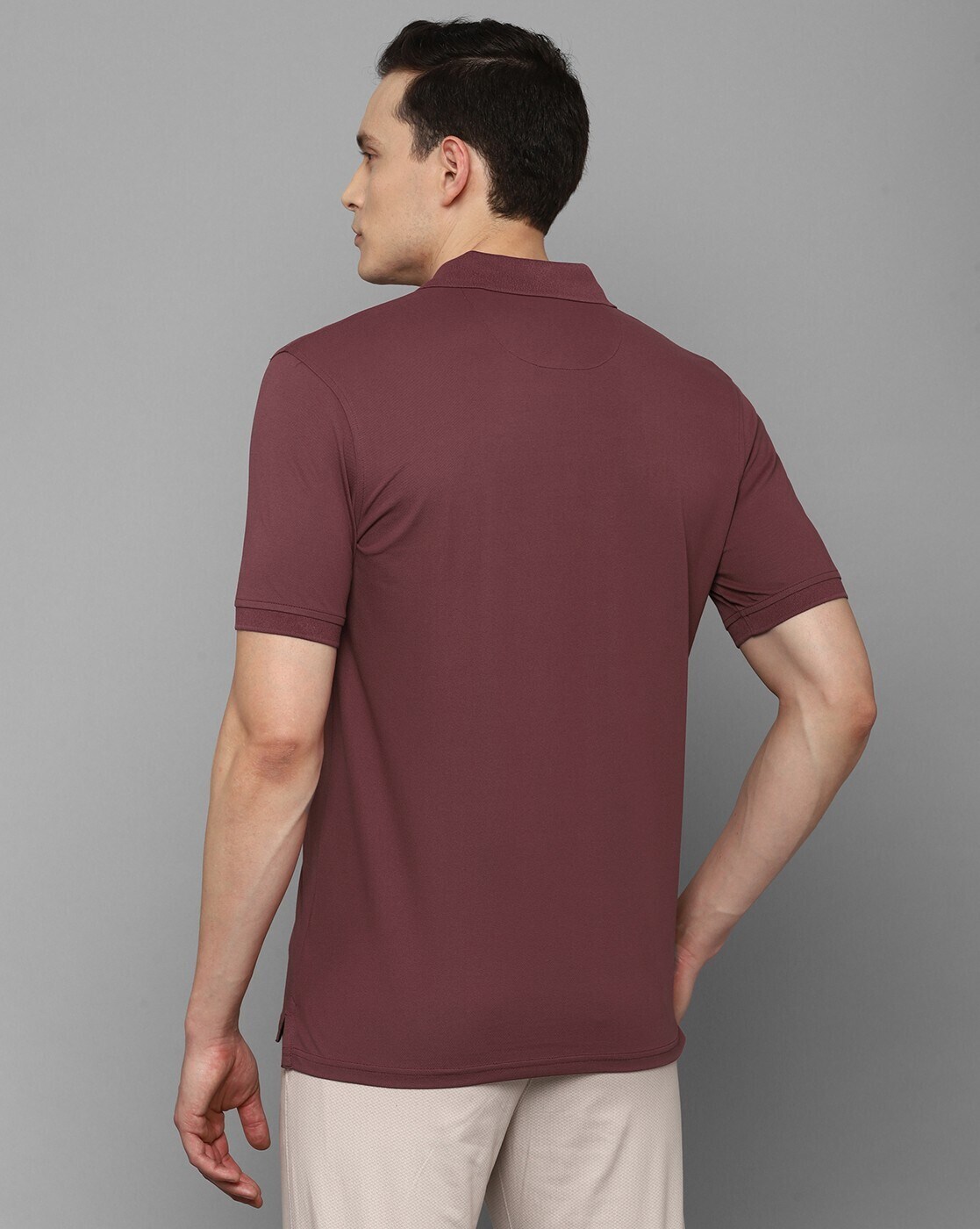 Louis Philippe T-Shirts, Louis Philippe Maroon T-shirt for Men at  Louisphilippe.com