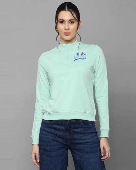 Buy Blue Sweatshirt Hoodies for Women by ALLEN SOLLY Online