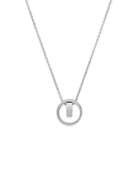 Mobius Ring Necklace Boys Tide Brand match New Female Silver - Temu