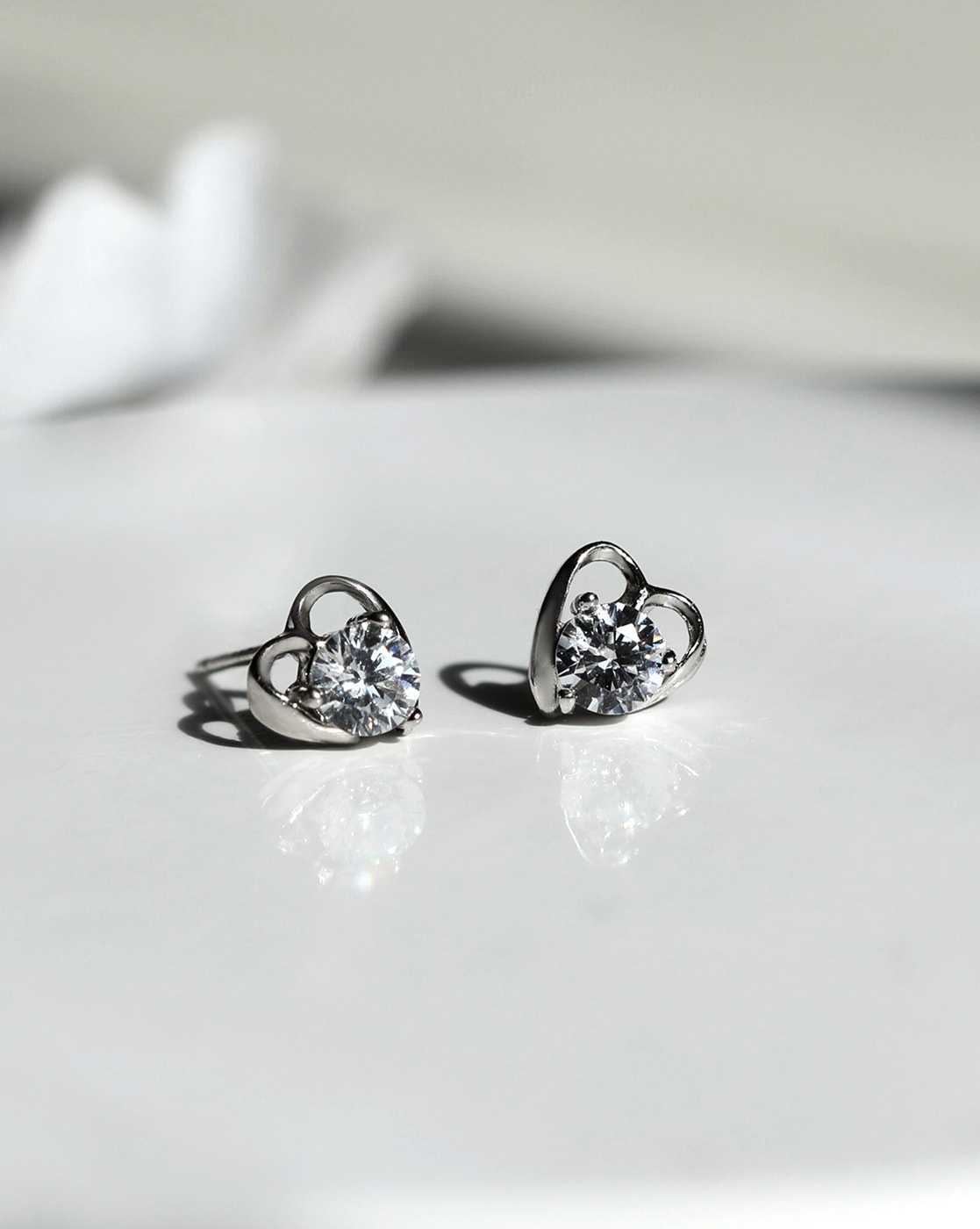 Sterling Silver Heart Earrings