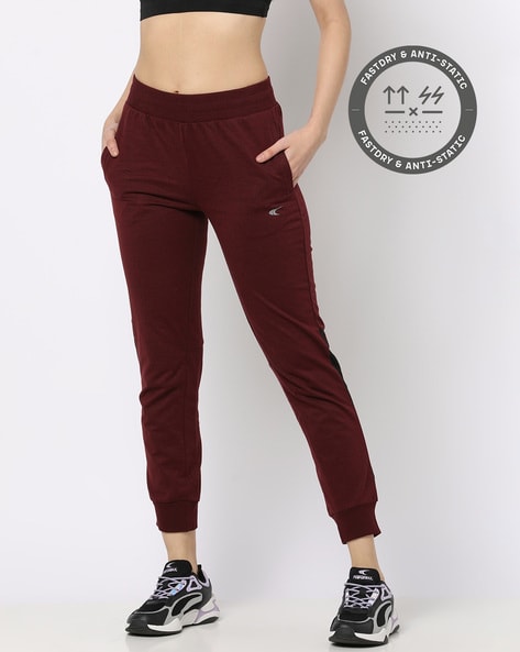 Buy ADDYVERO Solid Women Maroon Track Pants Online at Best Prices in India   JioMart