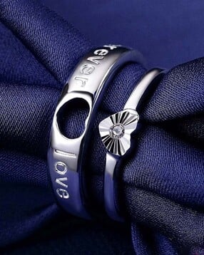 university trendz Forever Love Adjustable Couple Band Rings-picture-40