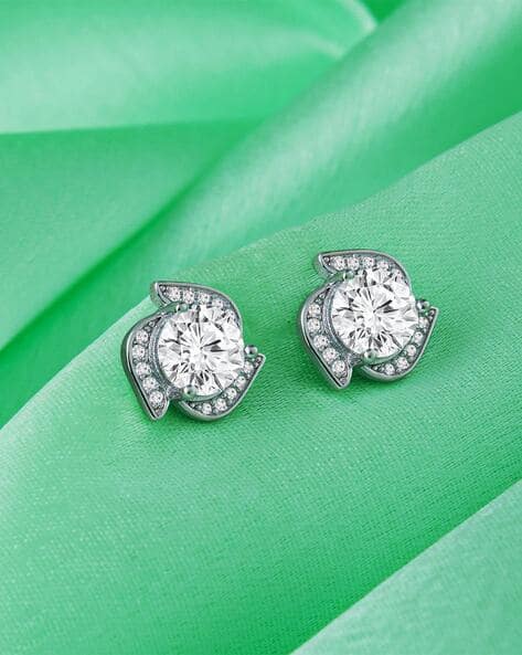 Buy Silver Earrings for Women by Giva Online - Main Image