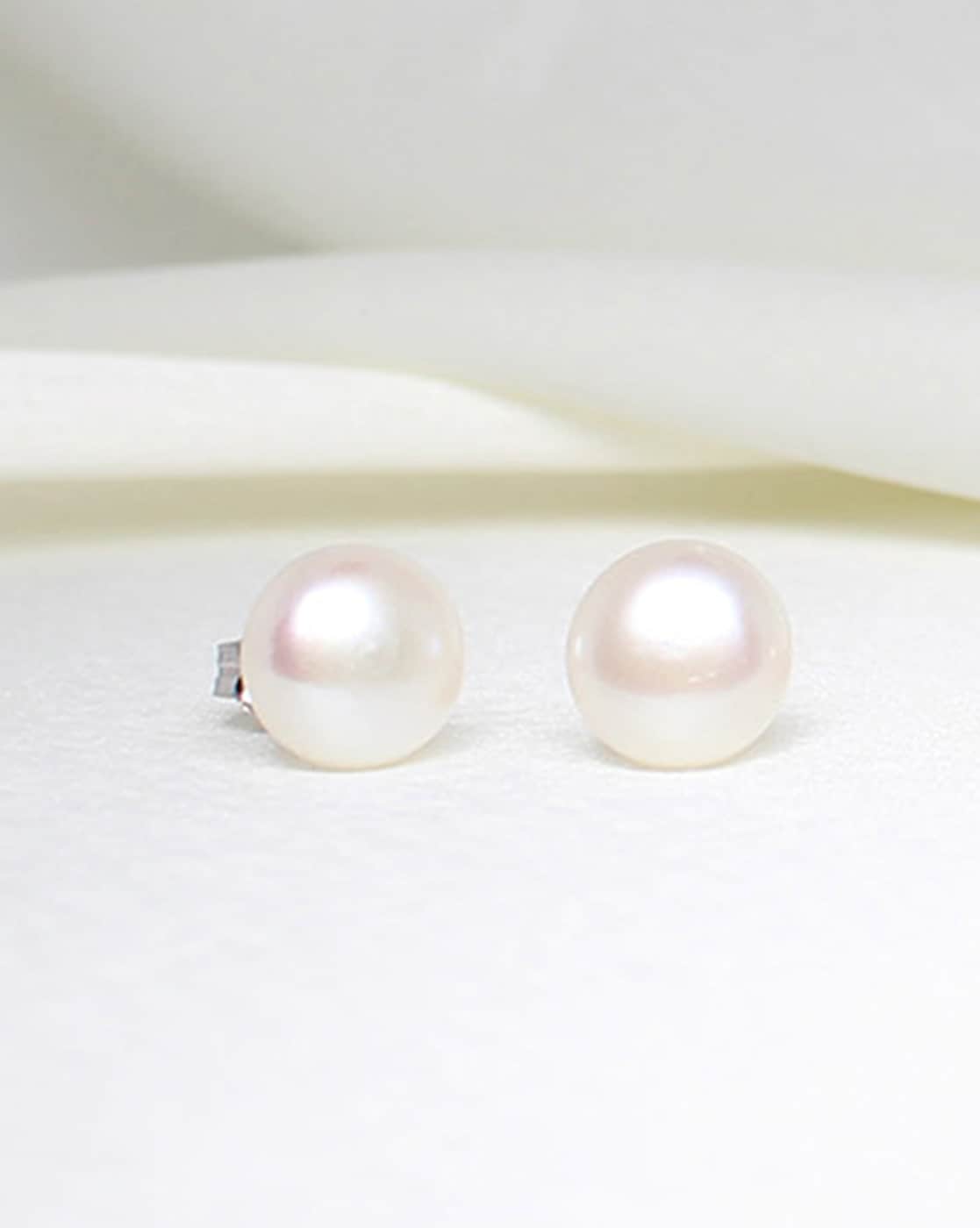 Clara 925 Sterling Silver Real Pearl Earrings Gift for Women and Girls   Amazonin Fashion