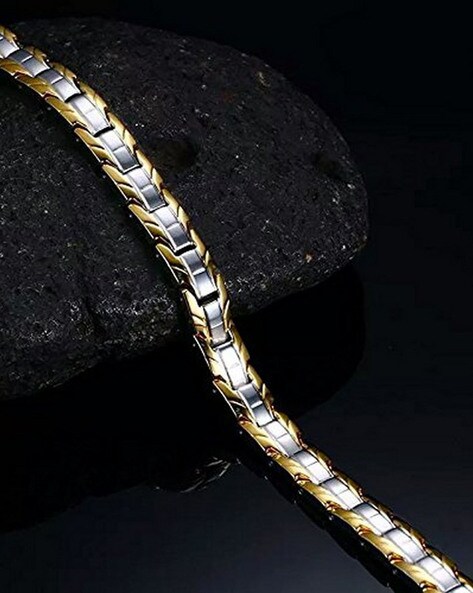 Titanium Steel Men's Bracelet Magnetic Slimming Bracelet Anion Anti- Radiation Therapy Bracelets - AliExpress