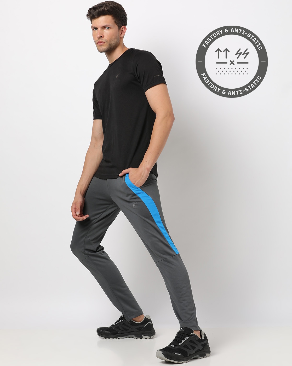 Buy Quick-Dry Track Pants with Placement Print Online at Best Prices in  India - JioMart.